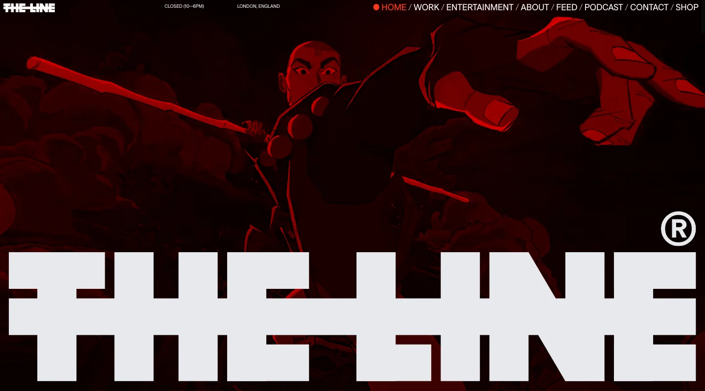 Webdesign von The Line Studio — studio